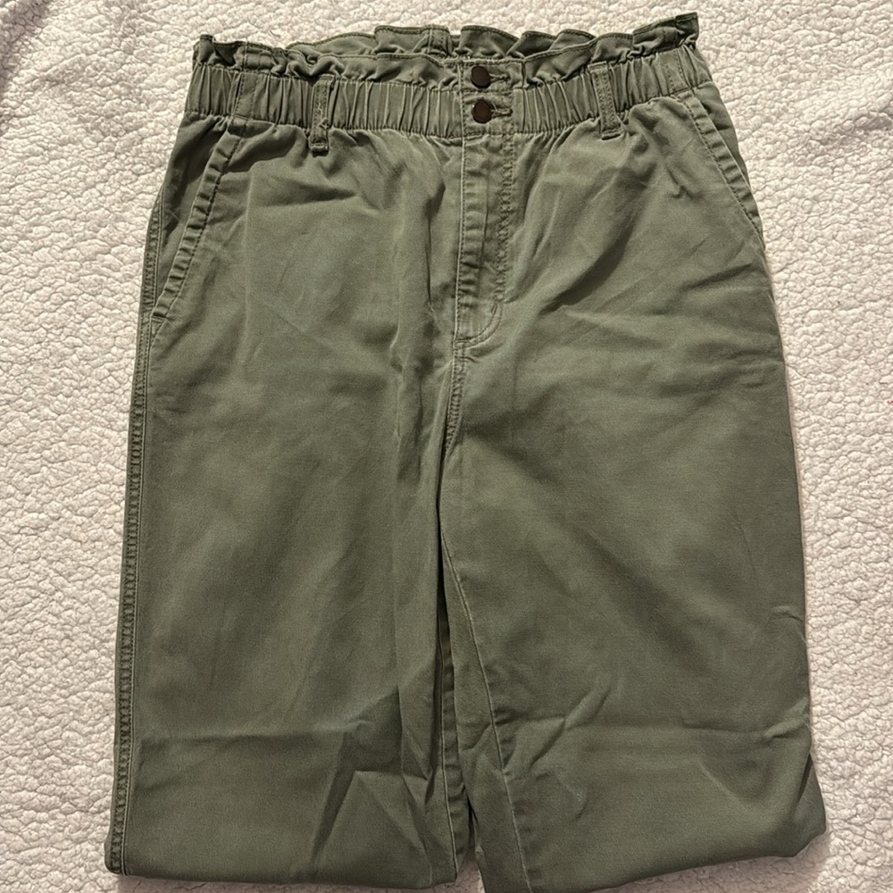 Women’s Universal Thread Green Paperbag Waist Pants